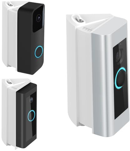 RIOVO Adjustable 30 to 55 Degree Doorbell Angle Mount Compatible with Video Doorbell Wired/Pro, Replacement Angle Adjustment Adapter Mounting Bracket Wedge Kit, White