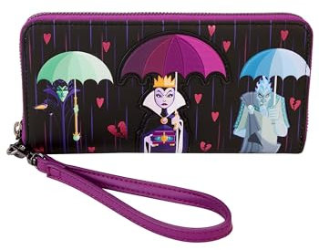 Loungefly Disney Villains Curse Your Hearts Wristlet Wallet, Multi, Wristlet