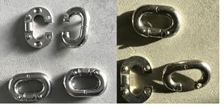 mgverkauf Kettennotglied Ø 6-8 mmKettenverbinder Edelstahl Kettenschloss Ankerkette (für Kette-Ø 8mm)