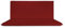 Il Tuo Artigiano Design Wasserdichtes Kissen für Gartenschaukel, 3-Sitzer, Matratze für Gartenschaukel, Made in Italy, UV-beständig (Rot, 4-Sitzer – 170 x 55 cm)