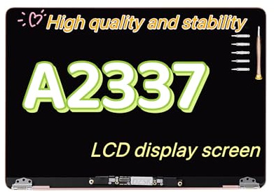 SKINGE Repuesto para Air 33.0 cm M1 2020 A2337 EMC 3598 MGN63 MGN93 MGND3 MGN73 MGNA3 MGNE3 33.8 cm 2560x1600 pantalla LCD completa (gris)