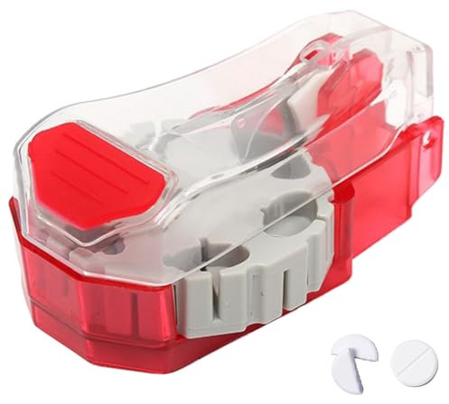 Cortador de pastillas para pastillas pequeñas o grandes, cortador de tabletas para pastillas, cortado en un divisor de píldoras, corta hasta 14 píldoras o vitaminas de forma diferente con un cor