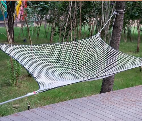 Baumhausnetz für den Außenbereich, Kletternetz, für Kinderspielplatz, doppellagig, Kletternetz, Brücke, langlebig, 2 x 2 m, Netz für Baumhaus-Abenteuer