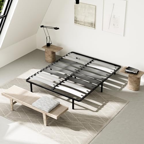 TEENO Lattenrost 140 x 190 cm | Bettgestell mit 7 Füßen | 2 x 8 bequeme Latten von 150 mm | schnelle Montage | Lattenrost 140 x 190 cm, stabil und strapazierfähig, für Erwachsene