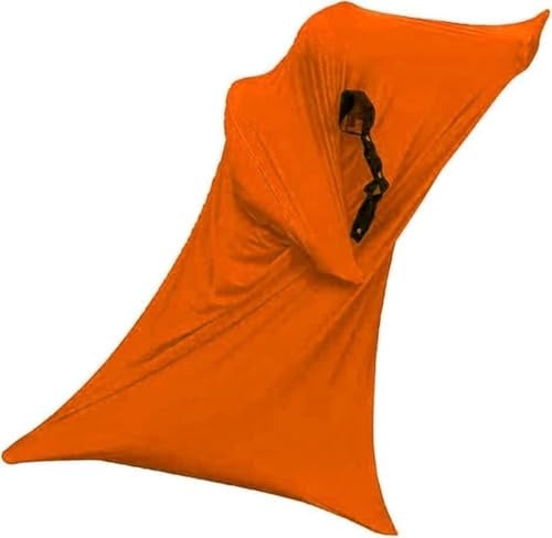 Dehnbare Sensorische Körpersocken For Die Therapie Von Autismus-Kindern Und -Teenagern. Ganzkörperwickel-Kokon-Schlafsack For Beruhigen, Kuscheln Und Stressabbauen(Orange,XL)