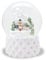 Schneekugel Weihnachten | Bergdorf im Schnee | Sockel weiß kubisch | Höhe: 12cm Breite 10 cm | 20301 (Bergdorf weiß kubisch)
