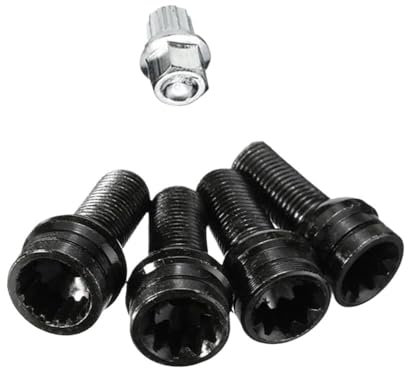 WTIXCRQ Radbolzen Radschraube Kompatibel Mit Auto Radmutter Radschraube Bolzen Schloss Radmuttern Radmuttern Satz Mit Schlüssel 17mm