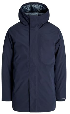 JACK & JONES Male Parka Parka | Regular Fit, Einfarbig, Langarm, Lang, Outdoor, Bei max. 40°C im schongang waschen