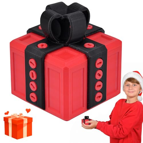 Pipihome Nervige Geschenkbox Really Annoying Geschenkbox mit Twist-Aufbewahrung und sortierten Farben Annoying Gift Box 3D-Druck Wirklich ärgerliche Geschenkbox mit Schrauben