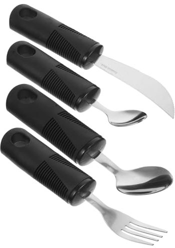 Baluue 1satz Tremble Essgeschirr Für Senioren Adaptive Für Erwachsene Teiliges Ergonomisches Menschen Mit Behinderungen