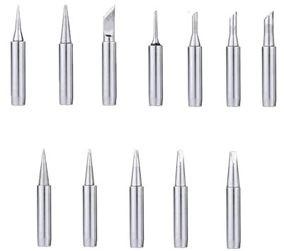 Weenwill Soldering Iron Tips Set,12 Pcs Different Models Lead-Free Replacement Solder Tips for Soldering Stations Replacement Solder Tips Kit for Welding and Electronics Repair