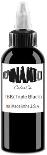 DLDN01 Schwarze Tattoo-Tinte - Neueste Stammes Färbung Permanent Body Make-up Super Schwarz (60 ML)