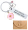 MEJOSER Geschenke für Frauen Beste Freundin Mutmacher Geschenk Schlüsselanhänger mit Gravur Gute Besserung Geschenke Mama Schwester Kollegin Geburtstagsgeschenk Hab Dich Lieb (Lieb)