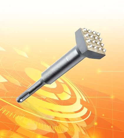 SDS Plus Meißel Stockermeißel, Elektro-Hammermeißel Legierter Stahl Hammerbohrer Quadratischer Kopf 16 zähne Elektrischer Blumen-Hammerbohrer für Wand/Steinplatten/Brücken/Beton(SDS-Plus)