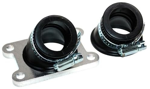cyclingcolors pipe admission moto scooter mobylette compatible avec am6 minarelli mbk x power yamaha tzr peugeot xps rieju rs1 diamètre 24mm manchons 30° + 45°