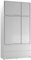 URBNLIVING 240cm Sliding Door Wardrobe with 6 Doors & 4 Drawers, Freestanding Bedroom Closet with Hanging Rail & Storage, Engineered Wood, 120cm Wide, Modern Design