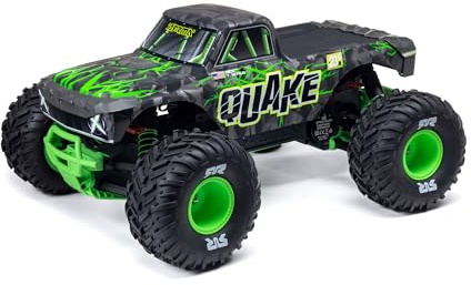 ARRMA RC Truck1/10 Quake 223S 2WD RTR (Battery and Charger Not Included) Brushless Monster Truck, Green, ARA3537T2