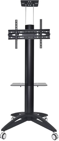 GHHVFEC Mobiler TV-Wagen für 32-65 Zoll Fernseher. Rollbarer Bodenständer mit Universalhalterung. Perfekt für Werbedisplays und Präsentationen. Easy-Move TV-Ständer