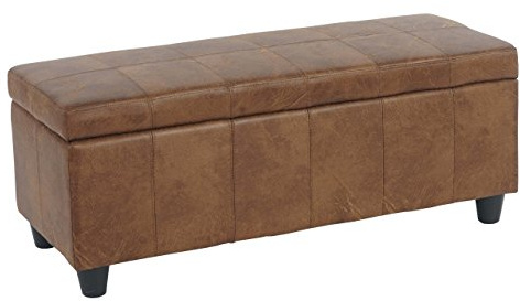 Berlinlodge Aufbewahrungs-Truhe Lars HxBxT 45x114x45cm Stoff/Textil Wildlederimitat Sitzbank Bank Stauraum groß platzsparend Wohnzimmer Kinderzimmer Schlafzimmer
