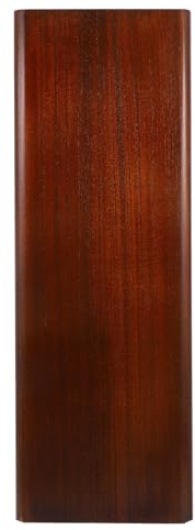 EXHUMKY Solid Wood Umbrella Holder Stand for Outdoor and Indoor Use Compact Dark Walnut Finish Protective Coating Versatile for Hotel Lobbies and Home Entryways