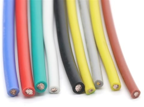 Silicone Insulated Solid Tinned Copper Wire 10 meters UL3135 12-30AWG Multicolor(Grey,26AWG)