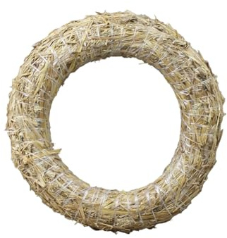 Strohkranz Ø 40 cm – Natürliche Strohform für Kränze, Türdekorationen & Floristik – Handgefertigter Stroh-Rohling für Weihnachten, Ostern & saisonale Bastelideen