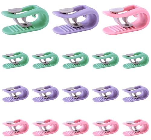 TRKETK 18 Stück Bettdeckenclips, Bettdeckenverschlüsse, hohe Elastizität, Quilt-Bezug-Clips ohne Nadeln, rutschhemmende Halterklemmen, kein Nähen, Quilt-Halter für Bettbezug für Zuhause, Schlafzimmer