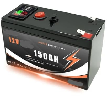Batteria Grande For Esterni A Ciclo Profondo 12V 150Ah Al Litio LiFePO4