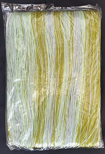 Fadenvorhang, Grün, 150 x 300 cm, für Innen- und Außenbereiche, Vorhänge für Fenster und Fenster