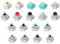 Glorious Gaming 18 Switch Sample Pack per tastiera - 36 Gateron | 8 Kailh | 4 switch Glorious, 4 tipi di smorzatori O-Ring (20 O-Ring in totale), adatti a tutte le tastiere di tipo GMMK / MX