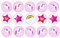 15 x 2 inch cupcake toppers pink purple unicorn edible wafer paper