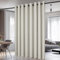 Deconovo Rideaux Occultants Isolant Thermique Anti Froid, 254x214 CM (Largeur x Hauteur), Rideaux pour Salon et Chambre, Design Moderne à Oeillets, Beige, 1Pièces