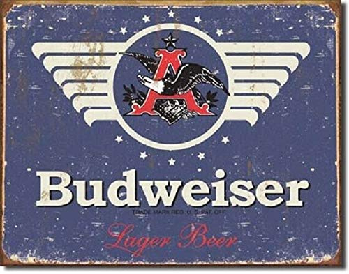 SRongmao Anheuser Busch Budweiser Bud 1936 Vintage Look Weathered Style Metal Tin Sign 16x12in New