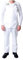 GRS Bib and Brace Dungaree Overalls Painters Suit for Decorators Builders, White, 4XL
