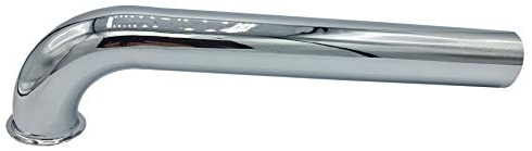 Straight Pipe with Elbow 32mm Drain Waste Trap Chrome Replacement 270mm Long