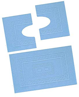 Dalila Casa Tappeto Bagno Torino (Azzurro, Set 3 Pezzi)