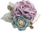sharprepublic Ansteckblume Anstecker Pins Blumen Design Brosche Anstecknadel Abzeichen für Anzug Taschen Hüte zum Hochzeit Bankett Party - Lila