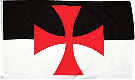 Isideco Fahne der Templer 90x150cm