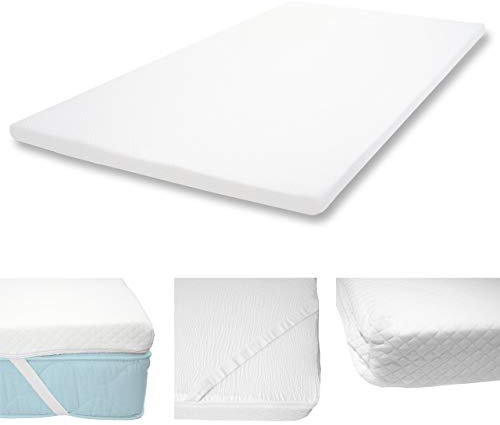 6cm Kaltschaum-Matratzentopper HWC-E63, Topper Matratzenauflage Matratzenschoner - 140x200cm