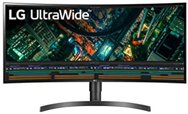 LG 34WN80C Monitor 34 QuadHD UltraWide Curvo 21:9 LED IPS HDR, 3440x1440, 1 Miliardo di Colori, HDMI 2.0, Display Port 1.4, USB-C, USB Hub, Uscita Audio, Altezza Regolabile, Flicker Safe, Nero