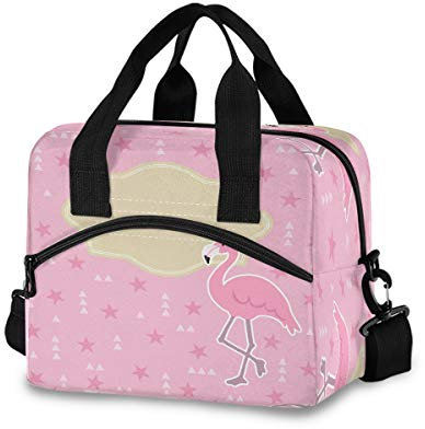 Mnsruu Sac à déjeuner avec motif flamant rose pour homme et femme