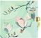 goldbuch 44 418 Tagebuch Magnolia mint im Turnowsky Design, 96 weiße Seiten, Notizbuch abschließbar, Journal mit Schloss, Einband mit Kunstdruckpapier, Goldprägung & Relief, ca. 16,5 x 16,5 cm