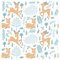 murando Vlies Tapete Deko Panel Fototapete Wanddeko Kinderzimmer 10 m Tapetenrolle Mustertapete Wandtapete modern design Dekoration - Tiere Hirsch Hirschkalb g-B-0216-j-a