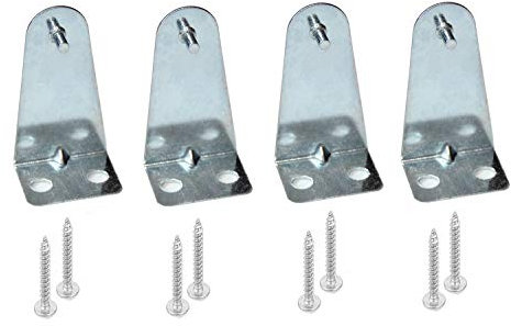 Hold Down Brackets 4pcs Metal Blind Brackets Bottom Rail Holder Replacements for Horizontal Blinds and Window Shades