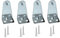 Hold Down Brackets 4pcs Metal Blind Brackets Bottom Rail Holder Replacements for Horizontal Blinds and Window Shades