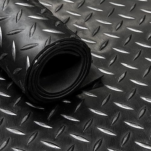 Vivol Gummiläufer Diamant Motiv 3mm dick - Breite 180 cm - Pro Laufendem Meter - Gummimatte von de Rolle