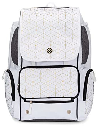 RIP-IT | Turnier 2.0 Softball Rucksack | Weiß & Gold | Damen Sportausrüstung