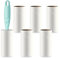 Fusselrolle, Extra klebrige Lint Roller zur Entfernung von Fusseln und Tierhaaren von Kleidung, Haaren, Katzenhaaren, Hundehaaren - 360 Blatt/Rollen (6 Rollen mit 1 Abroller)