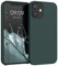 kwmobile Case Compatible with Apple iPhone 12 mini Case - TPU Silicone Phone Cover with Soft Finish - Blue Green