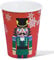 ZVK Pappbecher Weihnachtssoldaten 12 Stück Weihnachten Rot Party Becher Einwegbecher Papptassen Partygeschirr